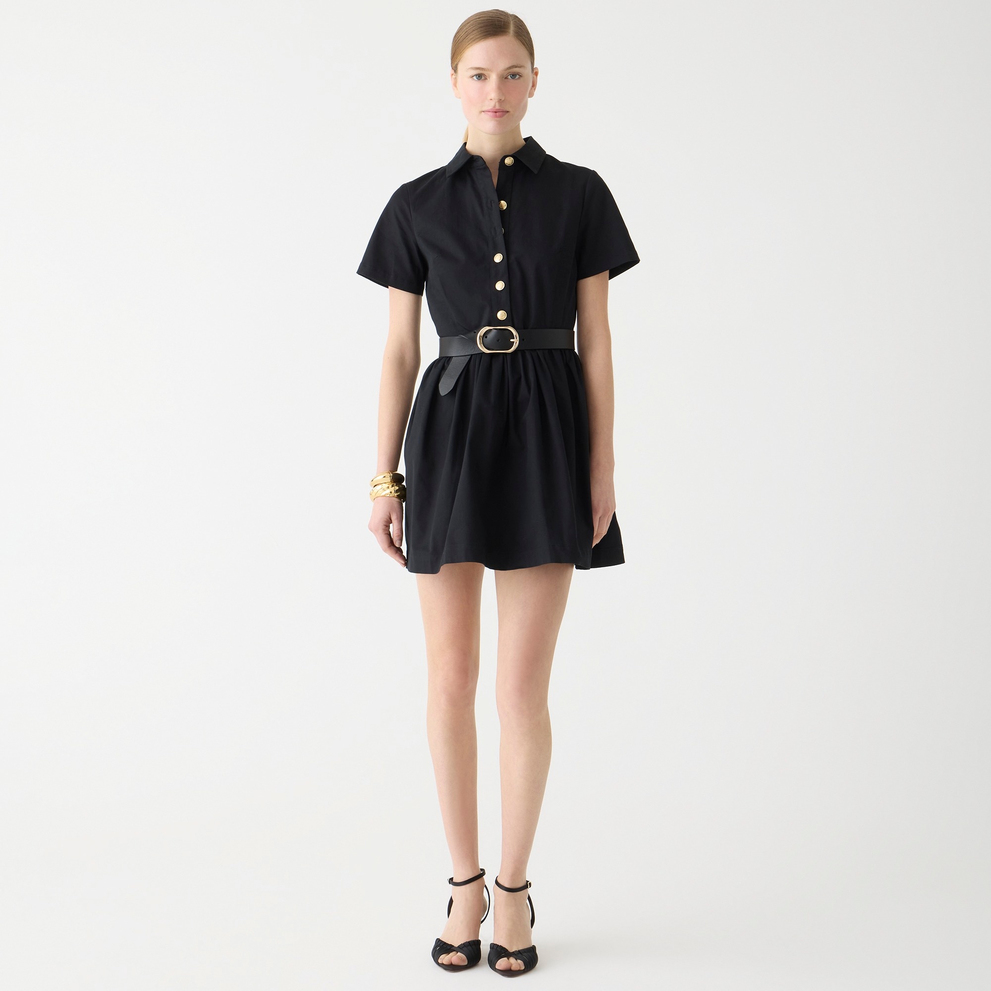 A-line shirtdress in chino