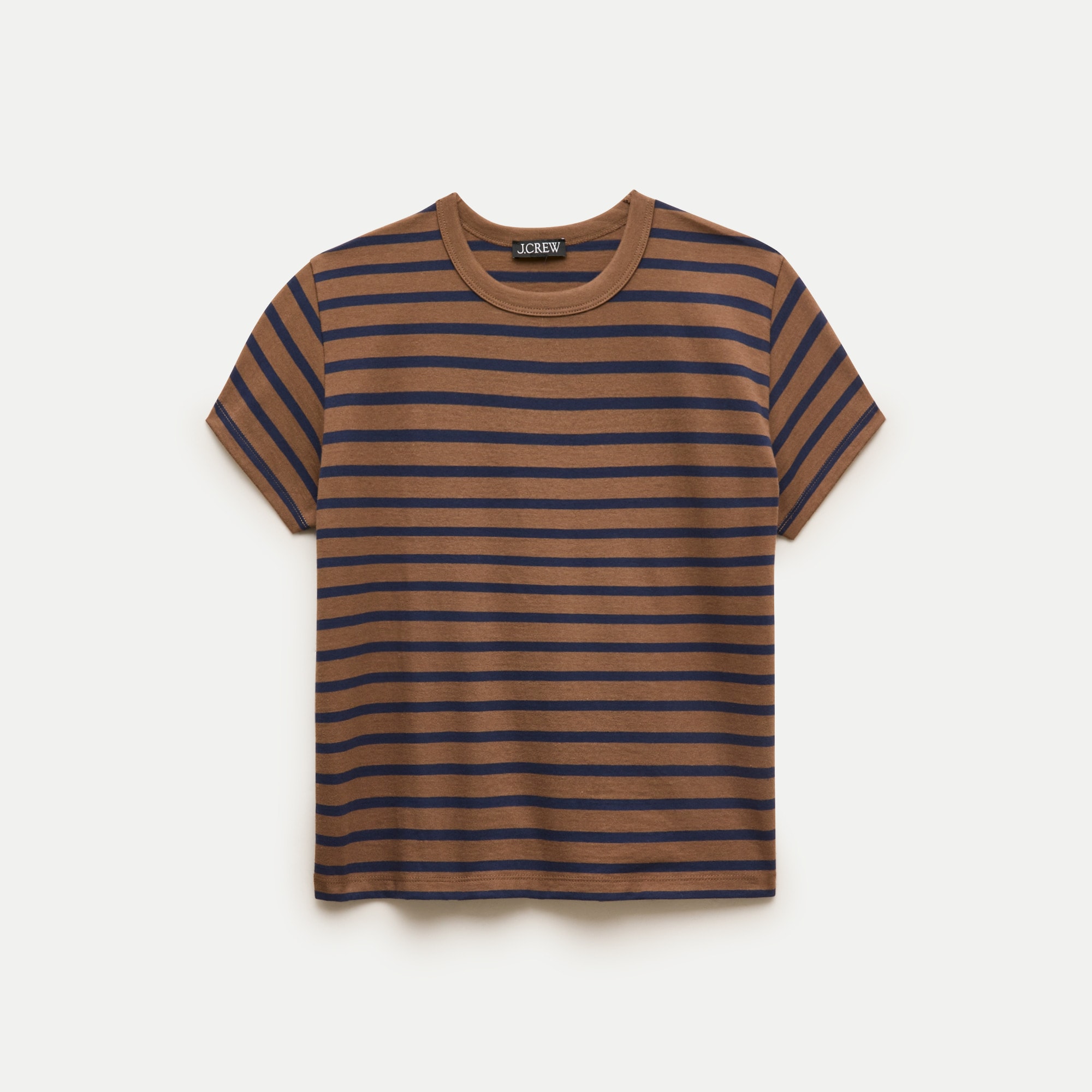 Boyfriend jersey classic-fit T-shirt in stripe