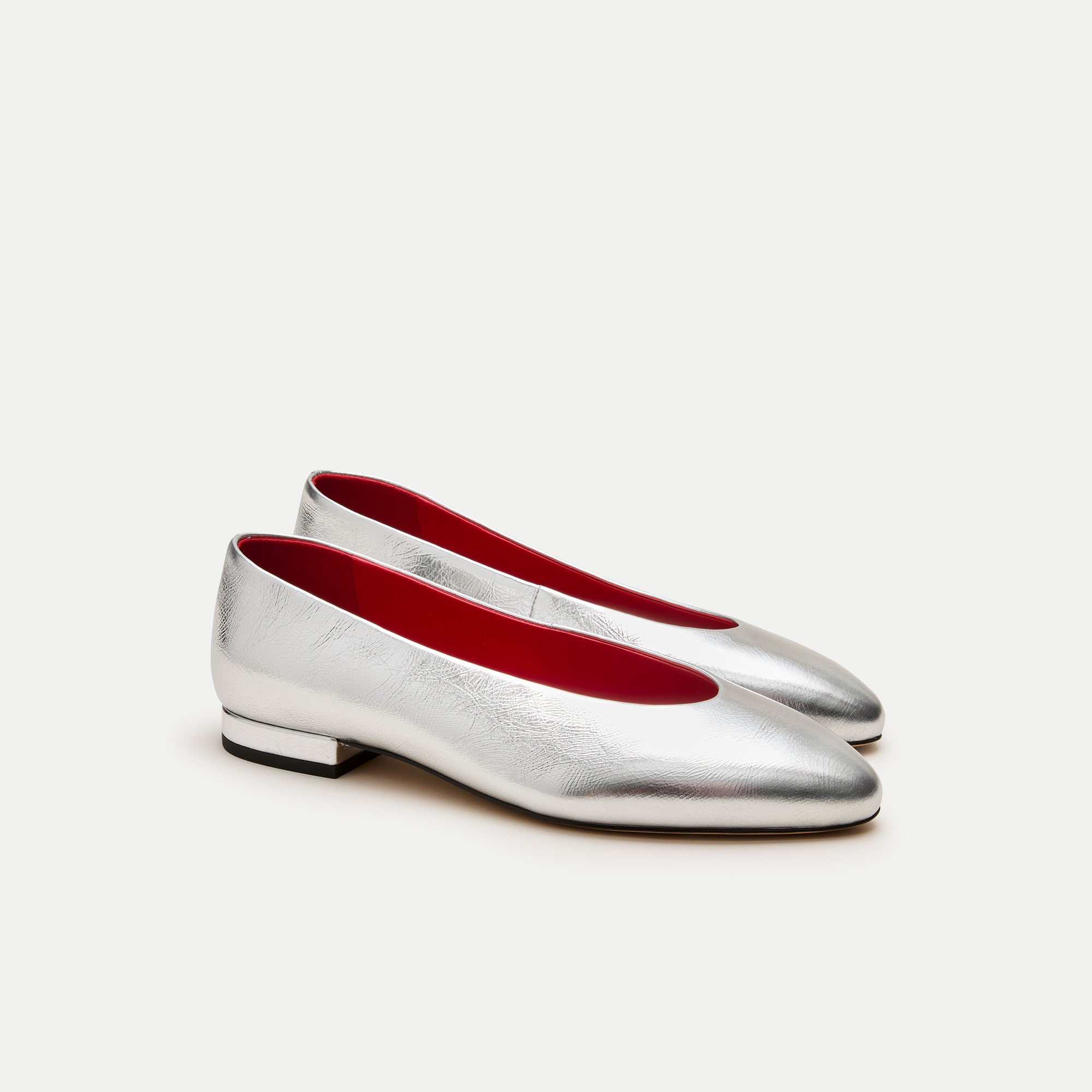 Bea ballet flats in metallic leather
