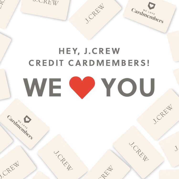 J.Crew Credit Card Appreciation Month 
