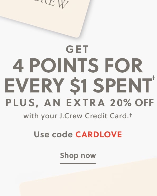 J.Crew Credit Card Appreciation Month 