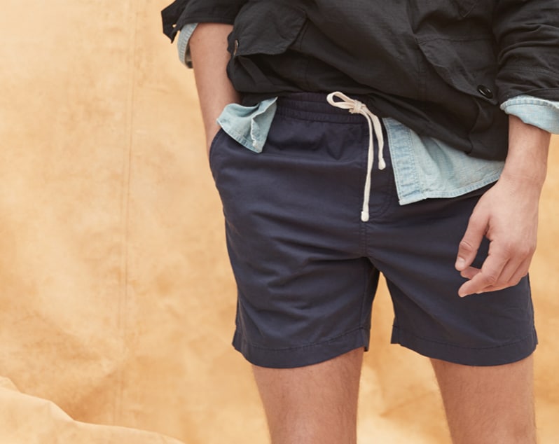 womens mid rise denim shorts