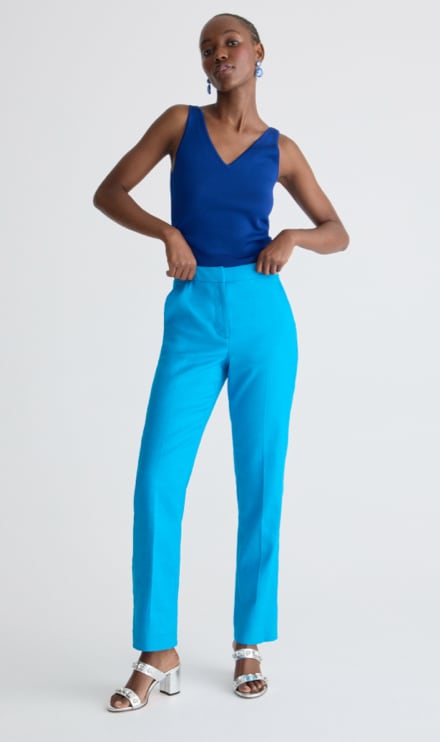 Buy Teal Blue Trousers & Pants for Women by AND Online | Ajio.com