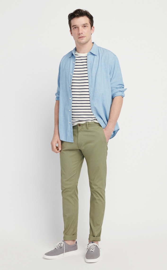 Men Khaki Pants Outfits - 36 Best Ways to Style Khakis  Khaki pants outfit,  Khaki pants men, Mens pants fashion