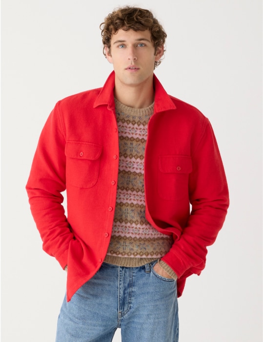 Red Cotton Knitwear & Sweatshirt Box Logo