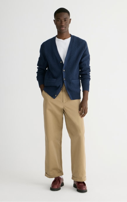 Westport Black Garment Dyed Five Pocket Stretch Twill Pant