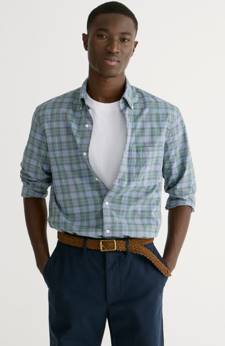 Men's Button Up Shirts: Plaid, Checkered & Flannel