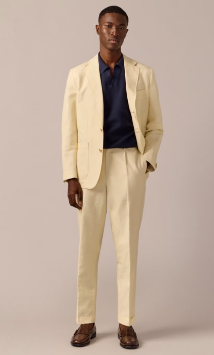 Men's Casual 3 Pieces Mens Suit Classic Tweed Herringbone Peak Lapel T –  mens event wear