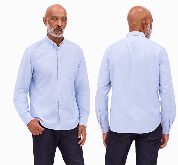 mens fit guide shirts