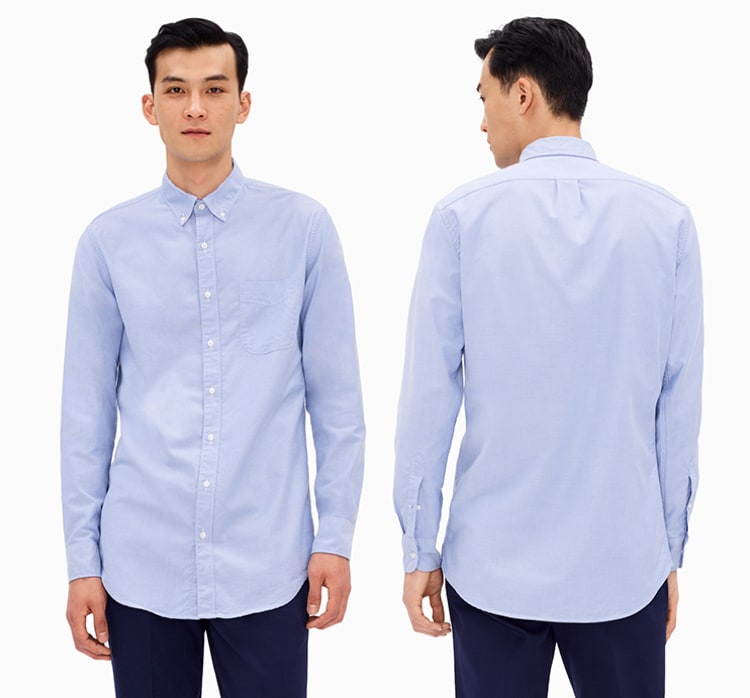 mens fit guide shirts