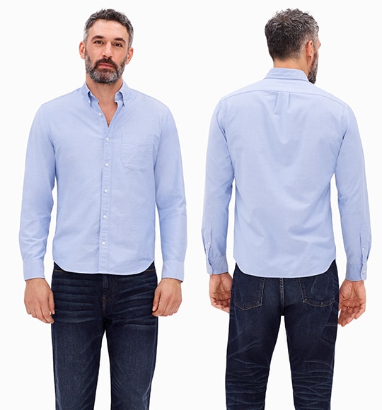 mens fit guide shirts