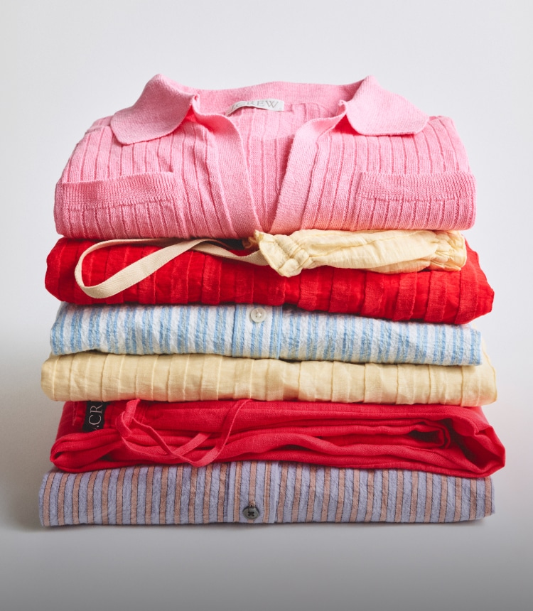 ジェイクルーJ.Crewコットンシルクプリーツトップス半袖オレンジ