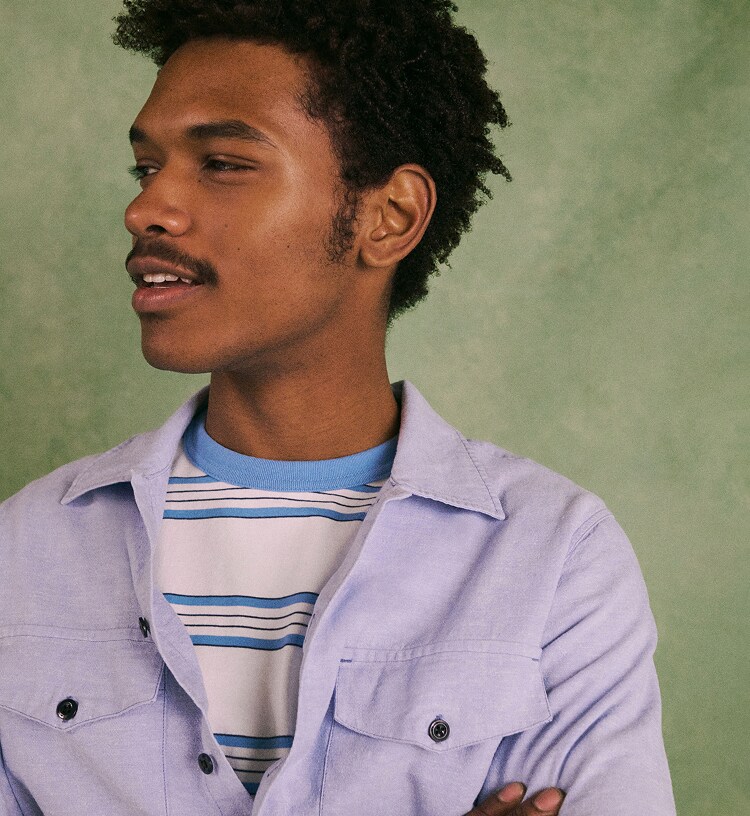 Wallace & Barnes Heritage-weight Cotton T-shirt For Men | 【最高峰 