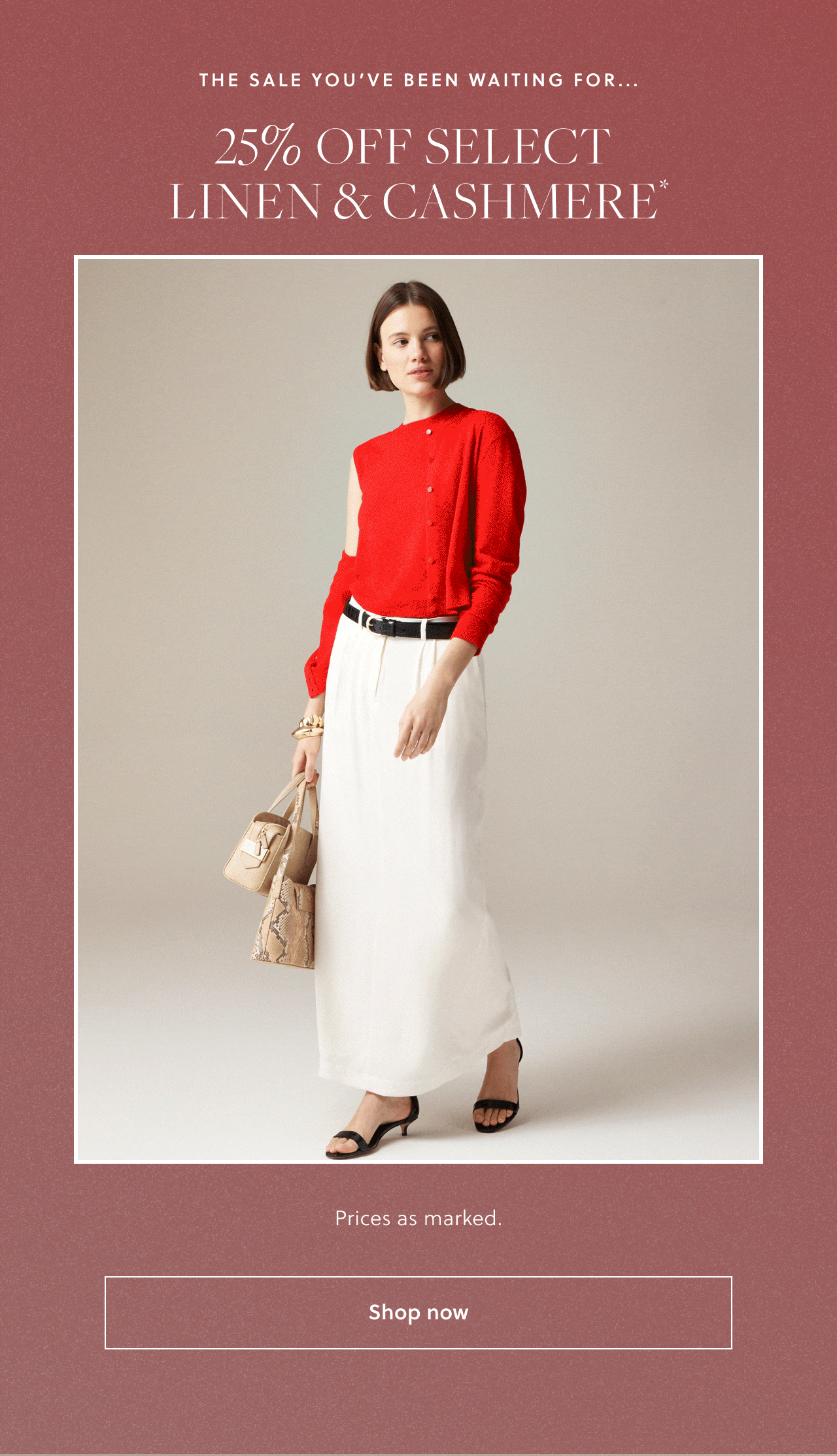 Newsletter content from jcrew