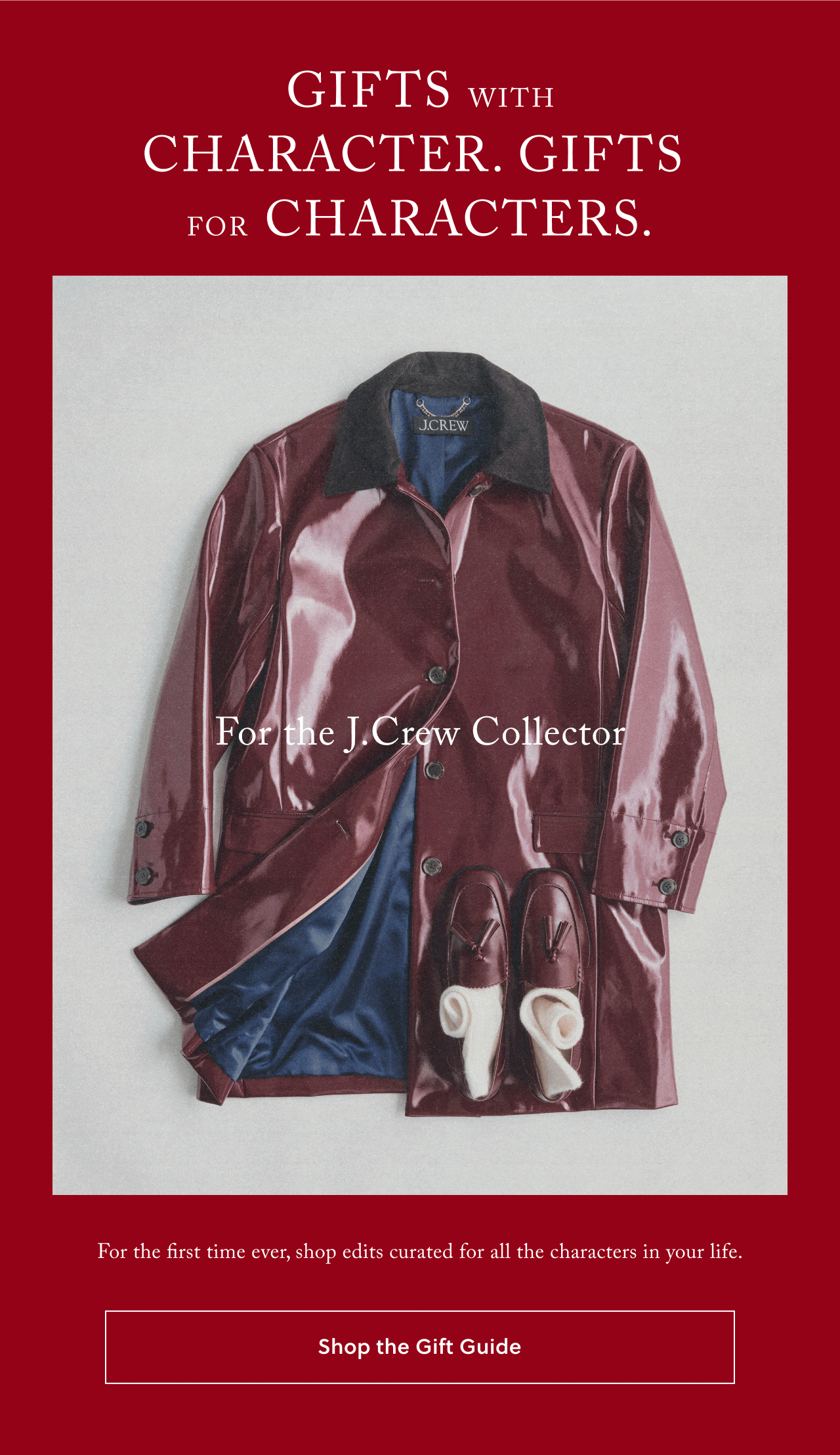 Newsletter content from jcrew