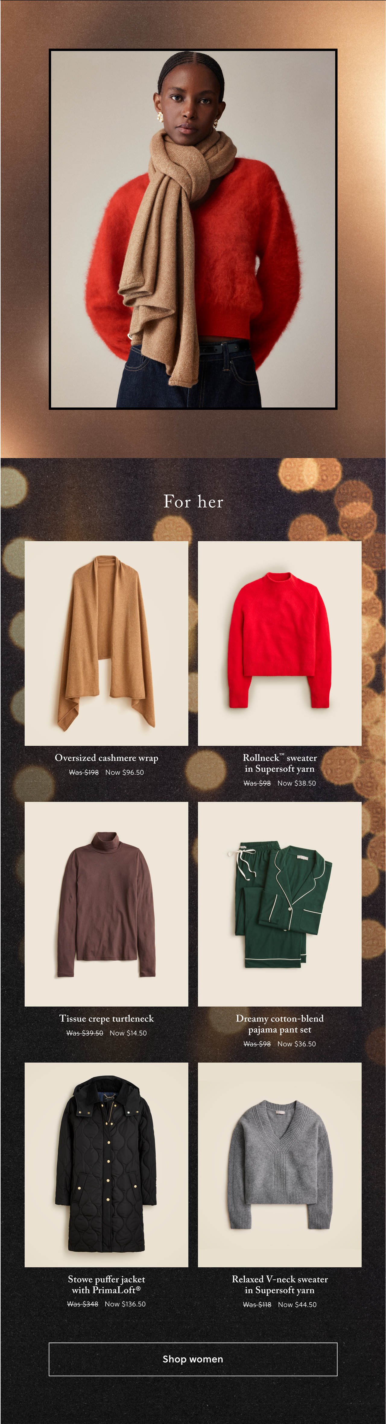 Newsletter content from jcrew
