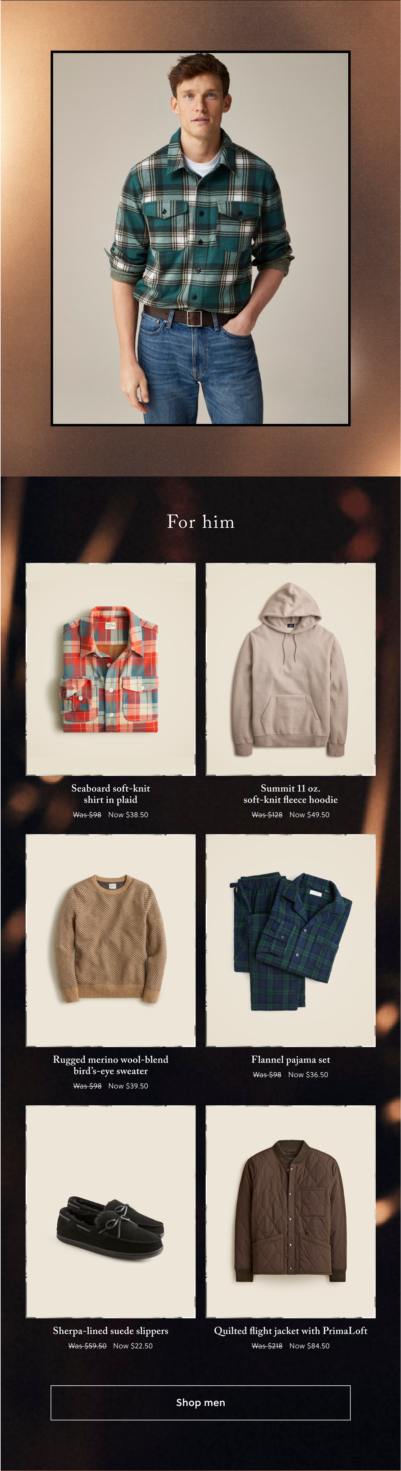 Newsletter content from jcrew