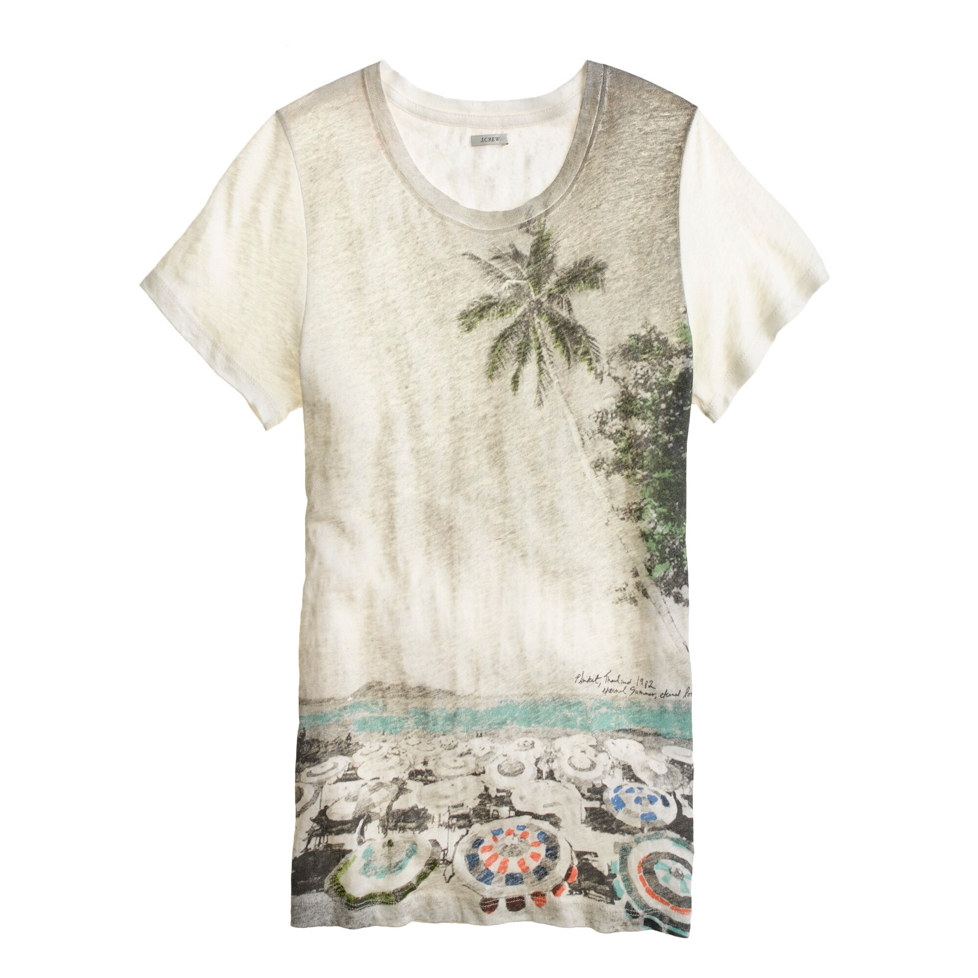 Linen island tee : | J.Crew