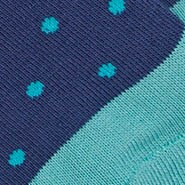 Tipped-stripe socks INDIGO NATURAL NAVAL 