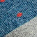 Tipped-stripe socks INDIGO NATURAL NAVAL 