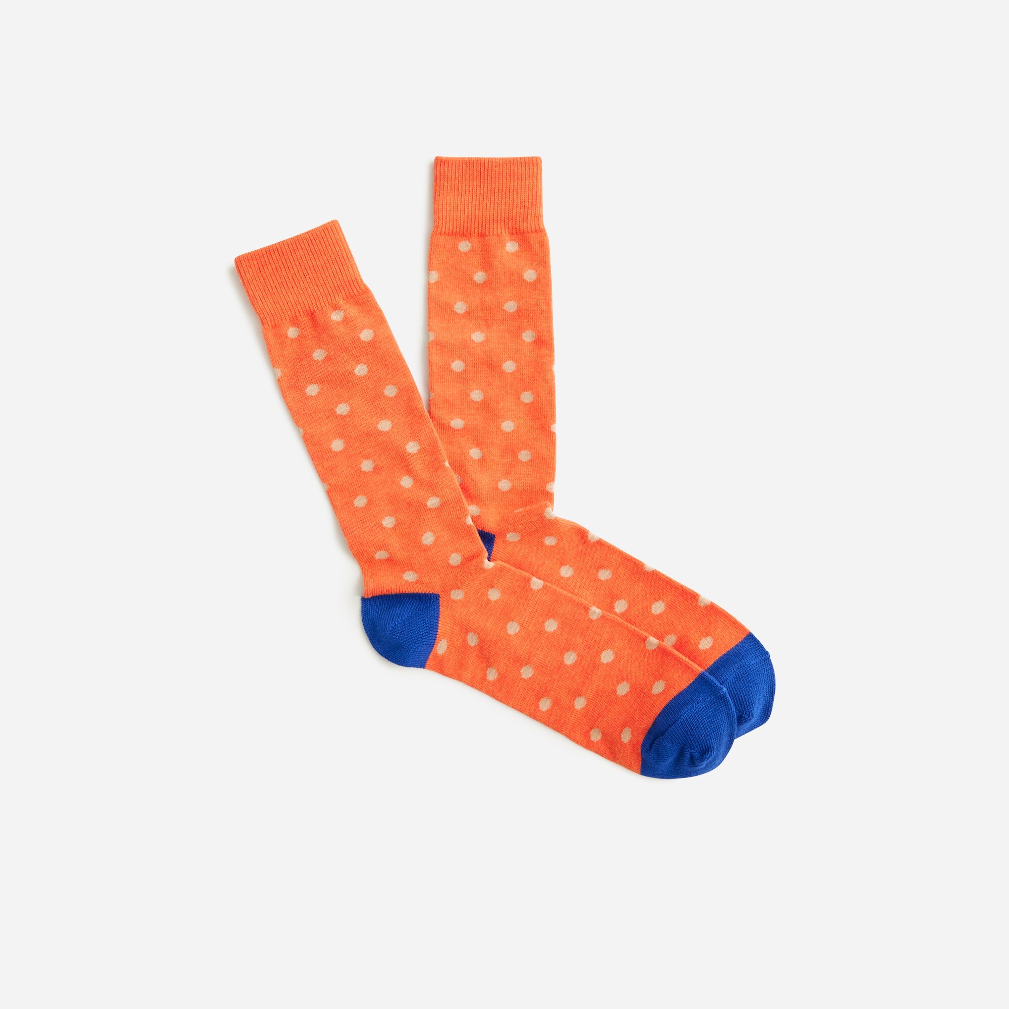 Medium-dot cotton-blend socks
