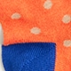 Medium-dot cotton socks HTHR ORANGE MULTI