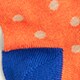 Bird's-eye print socks HTHR ORANGE MULTI