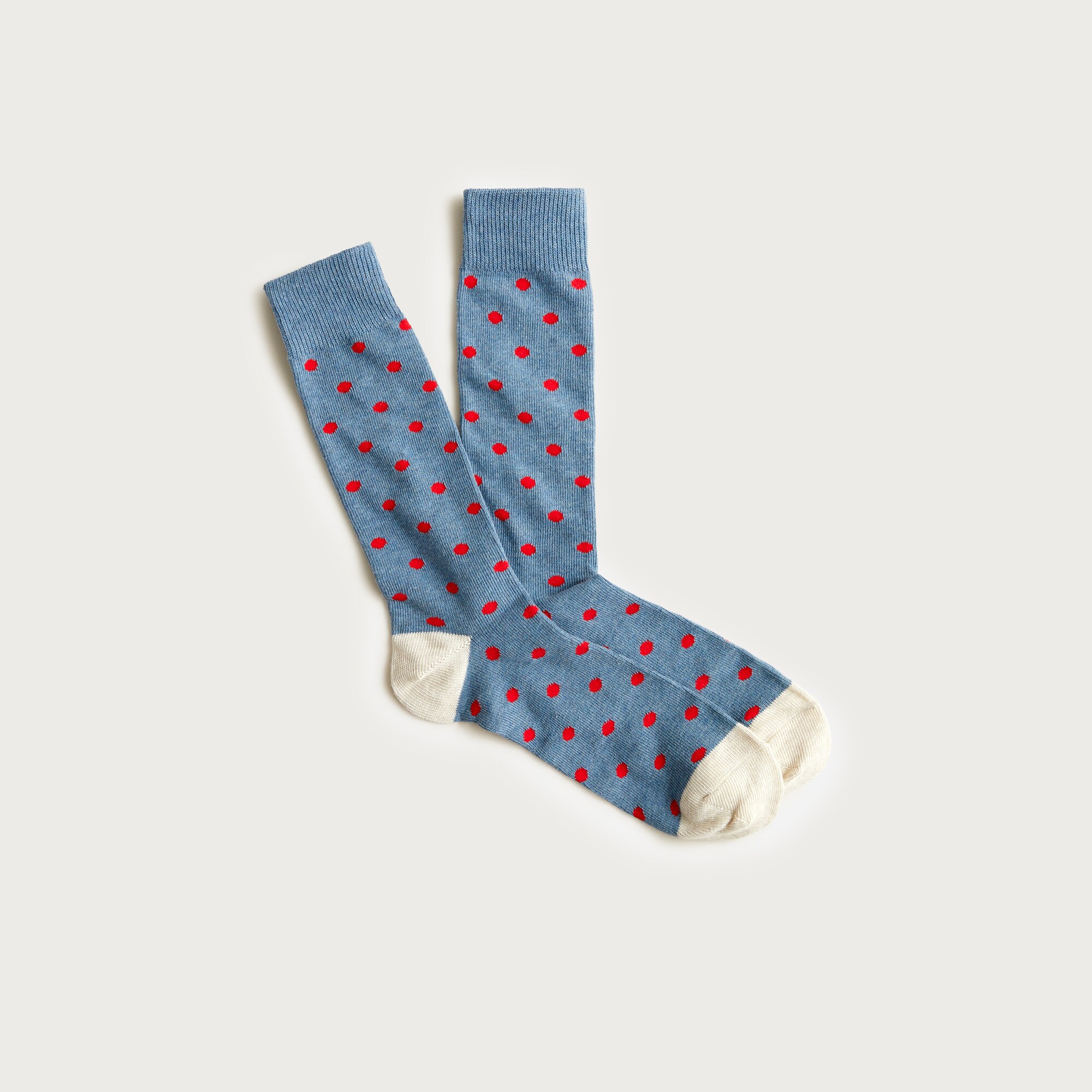 mens Medium-dot cotton-blend socks