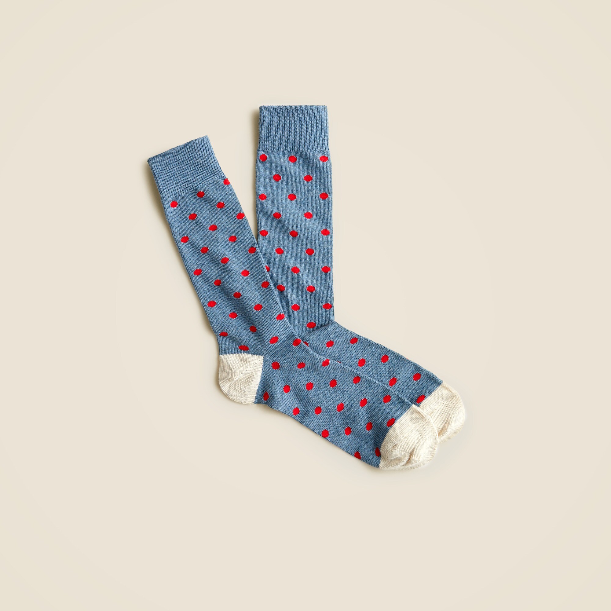 mens Medium-dot cotton-blend socks
