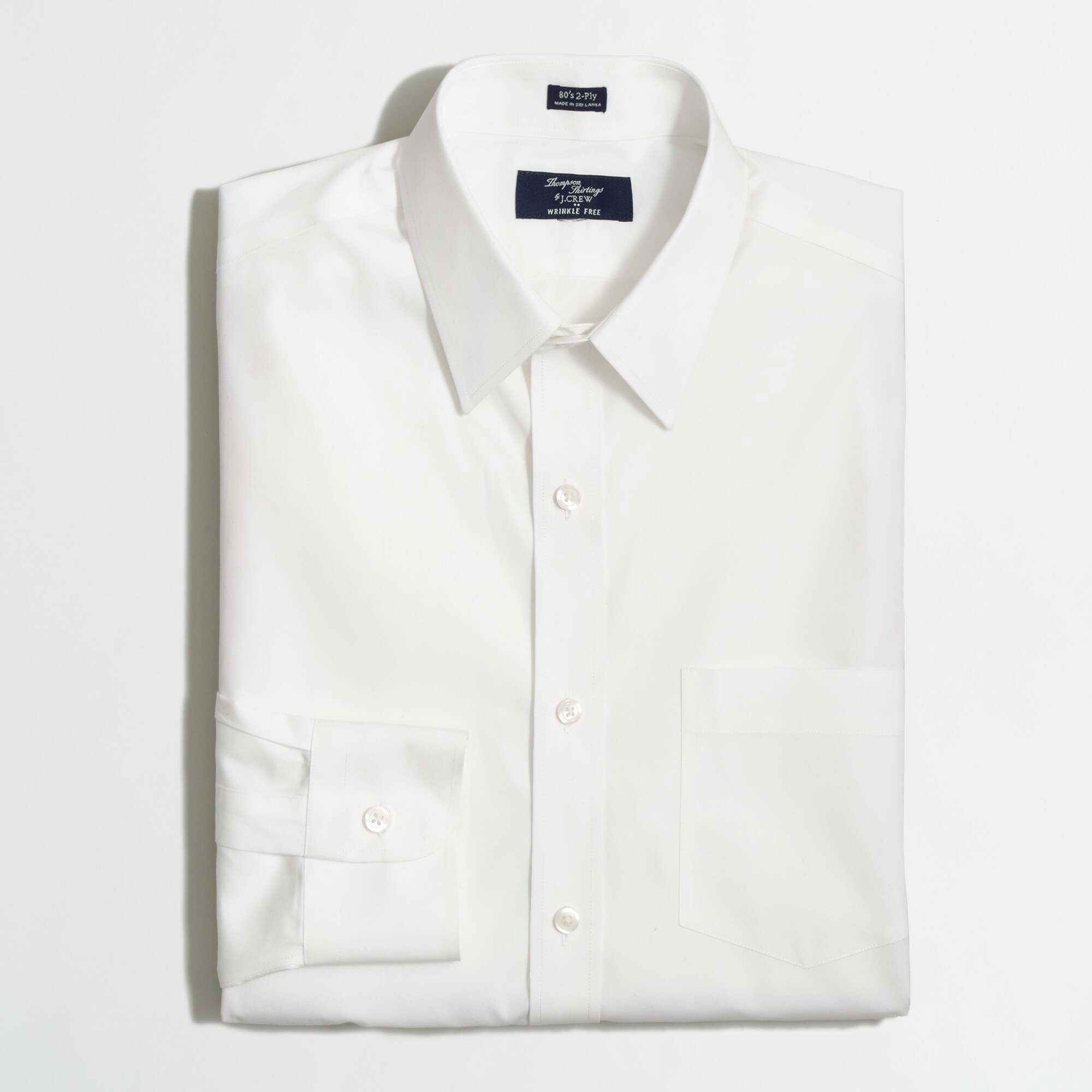 Wrinkle-free Voyager dress shirt in white