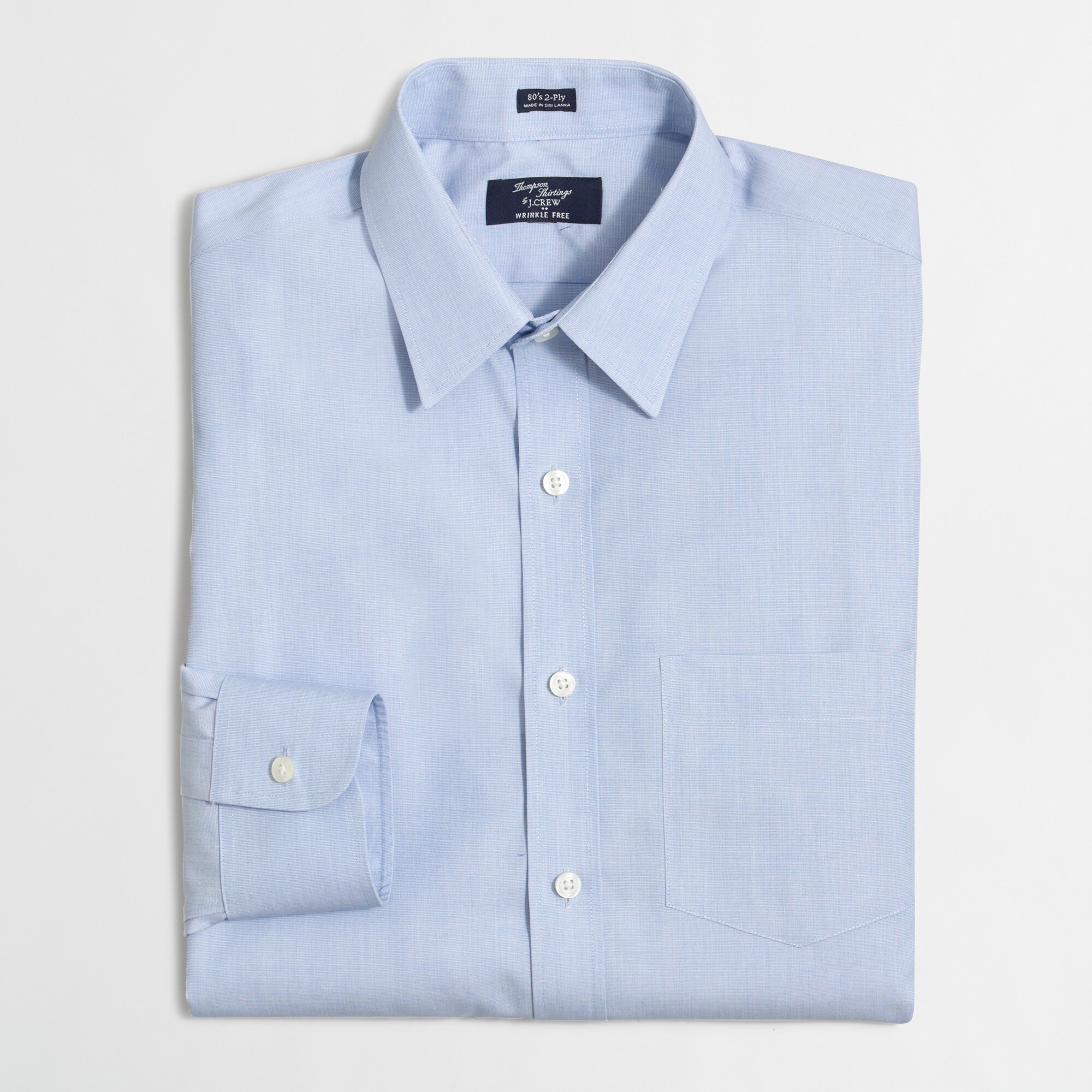 wrinkle-free voyager dress shirt in end-on-end for men