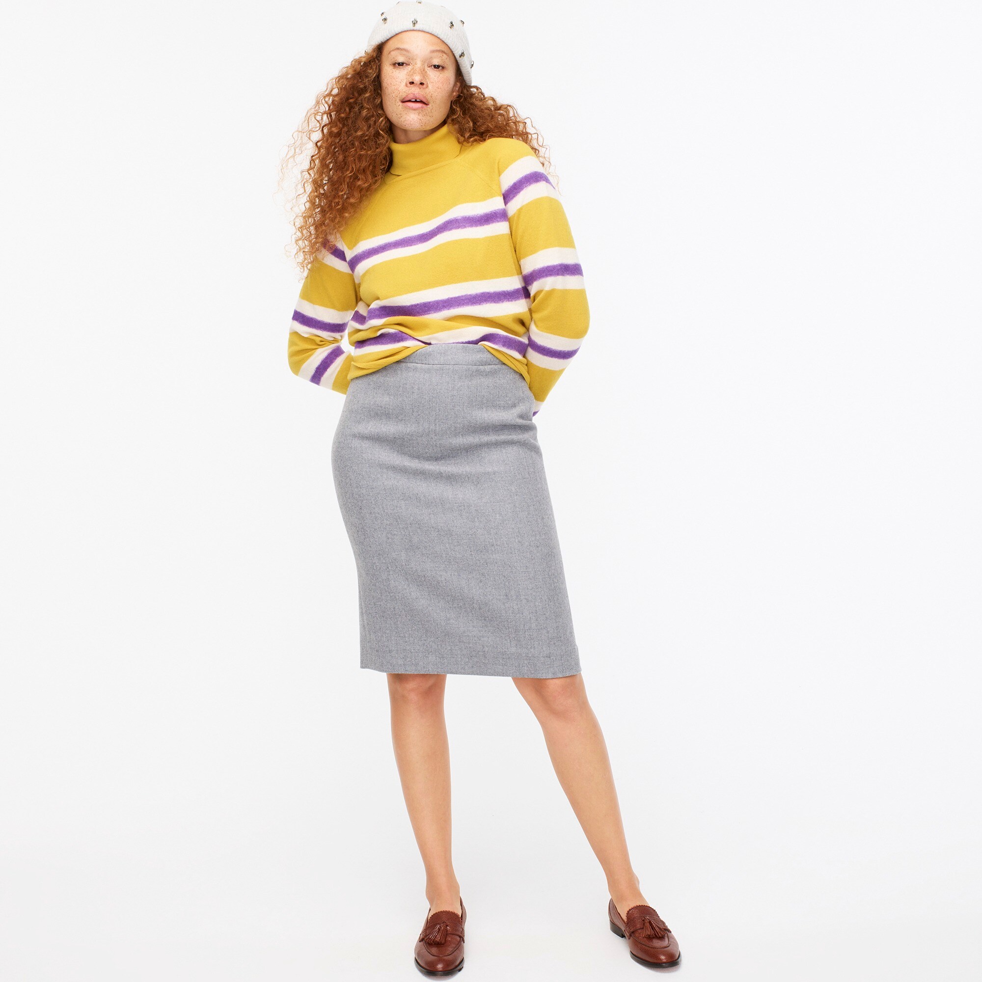 j crew wool skirt