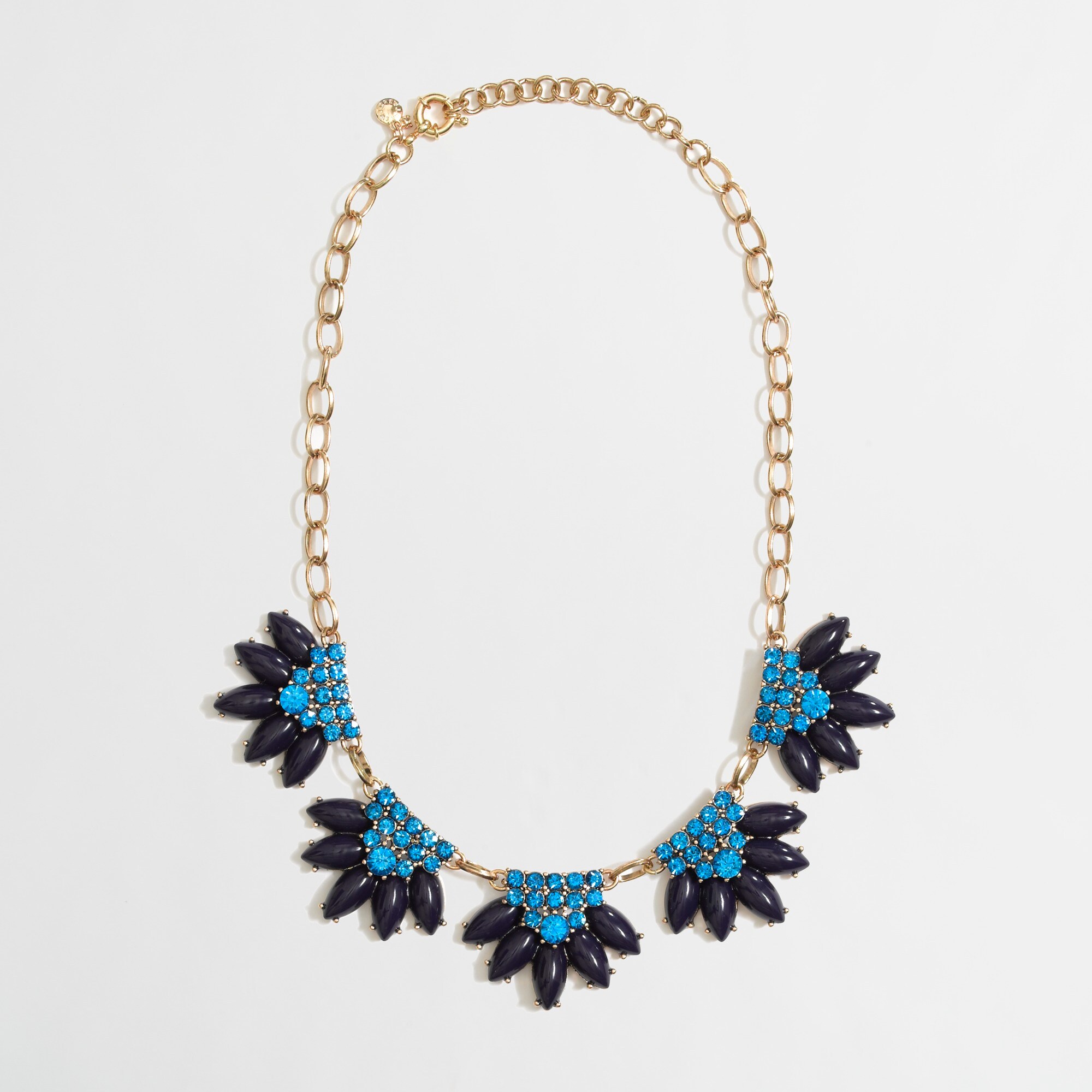 Factory flower fringe necklace