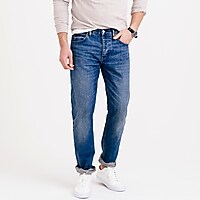 1040 slim-straight Japanese selvedge jean in worn indigo wash : Men