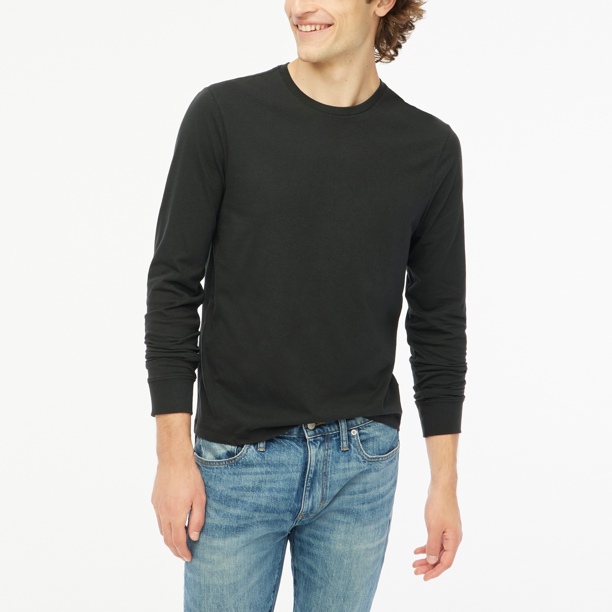 Long-sleeve jersey tee