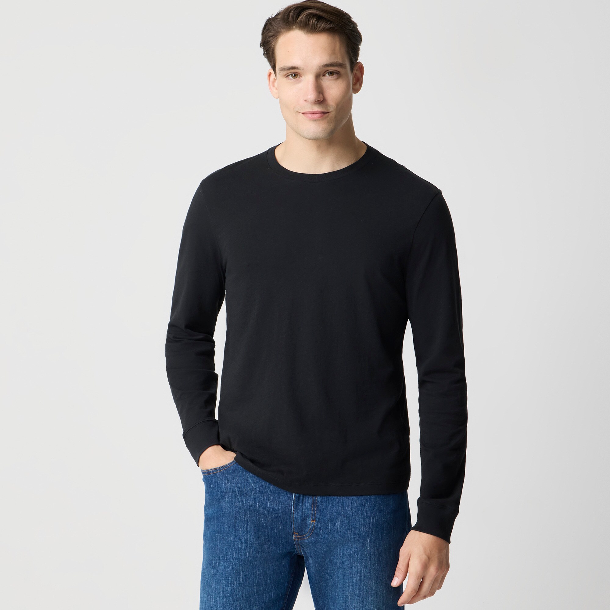 Long-sleeve jersey tee