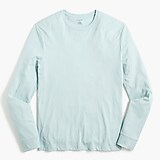 Long-sleeve washed jersey tee