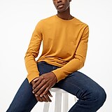 Long-sleeve washed jersey tee