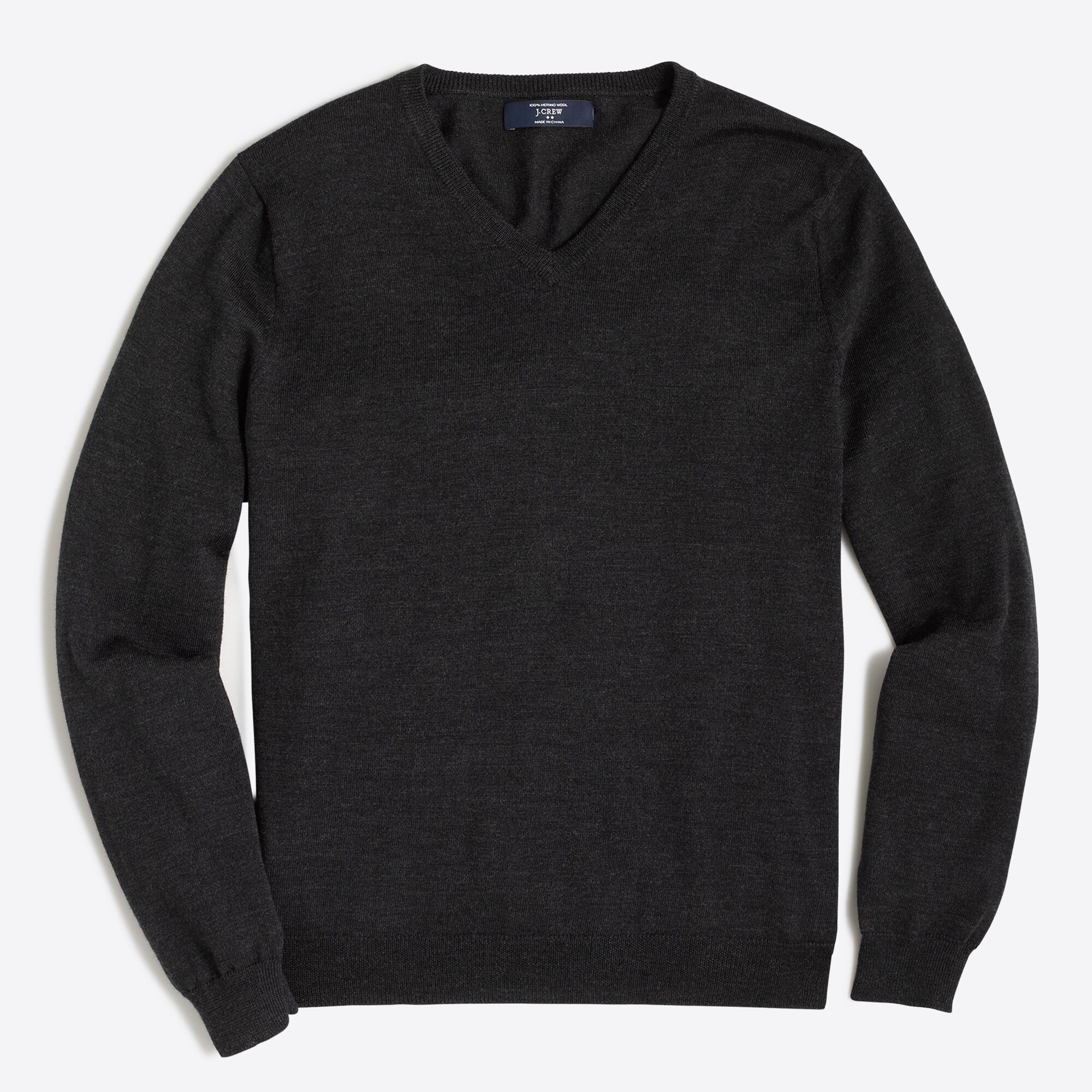 merino wool v-neck sweater for men