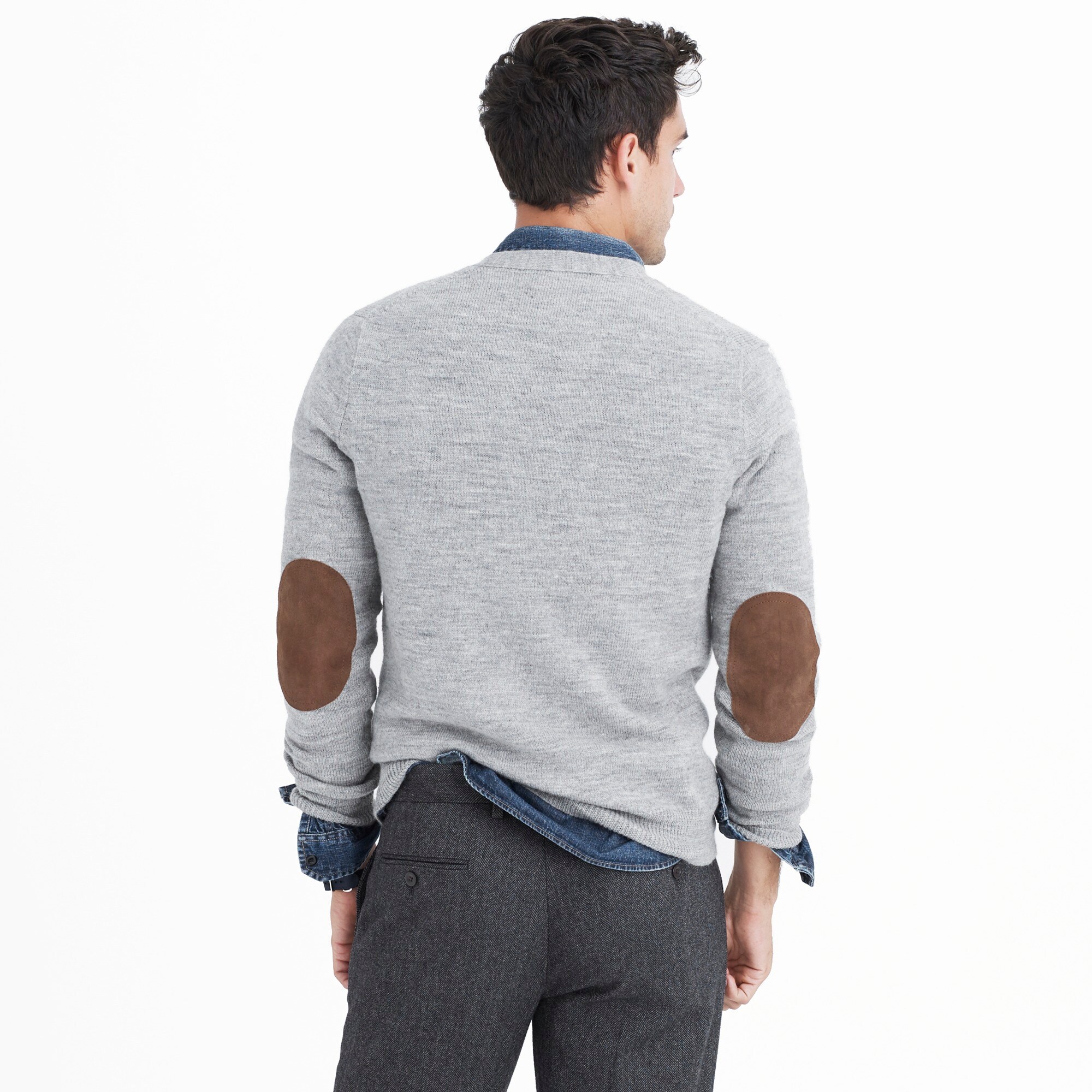 cardigan sweaters for men with elbow patches images