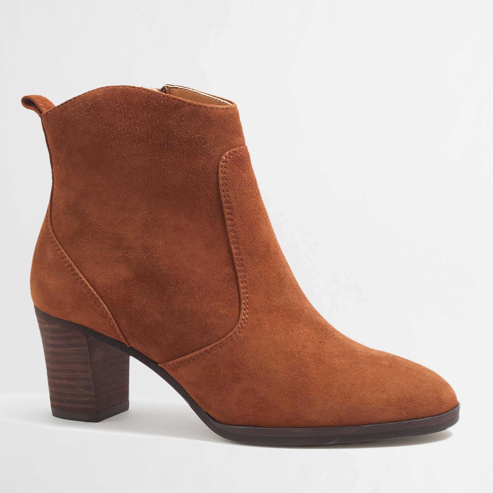 Factory Quinn suede ankle booties
