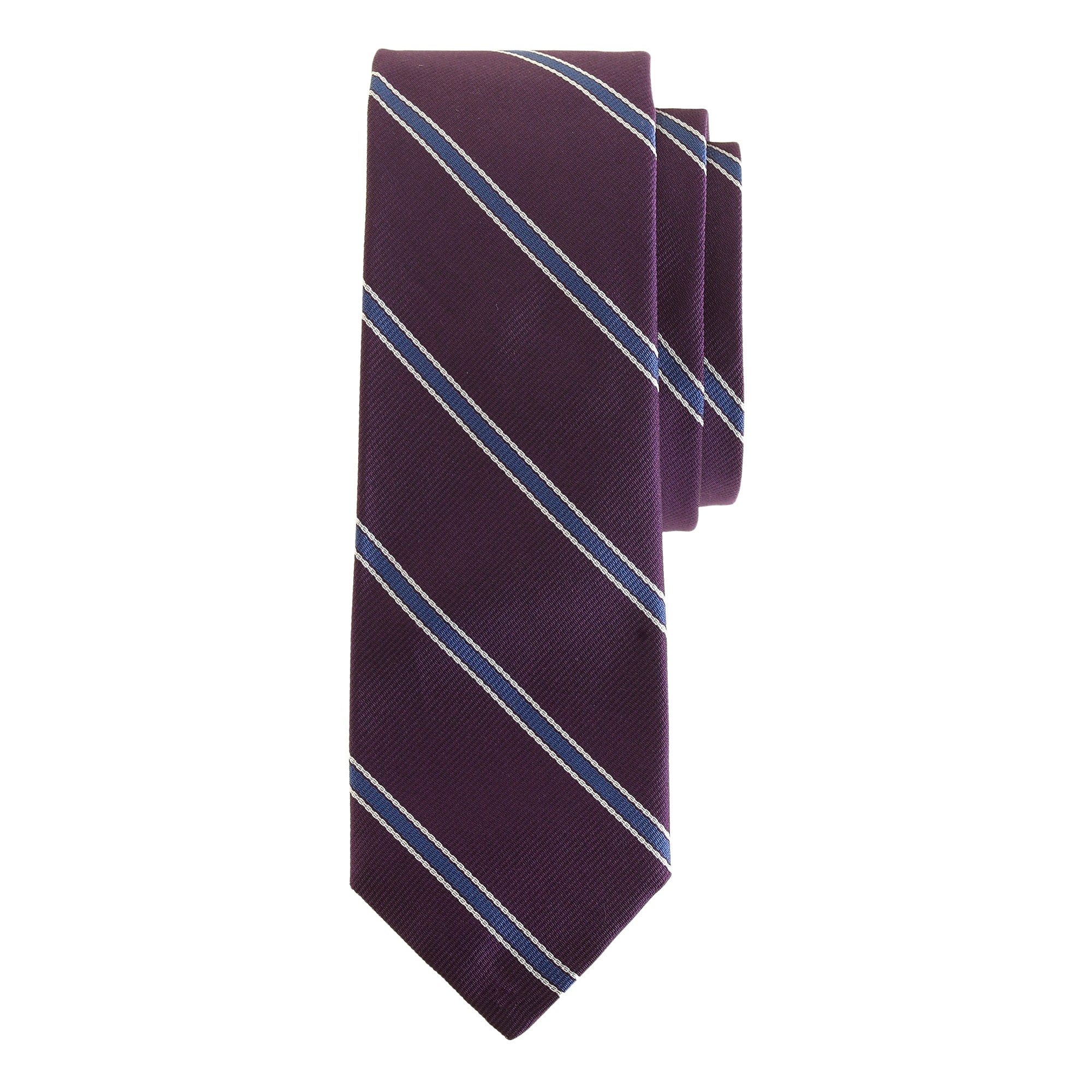 English silk tie in classic stripe : | J.Crew