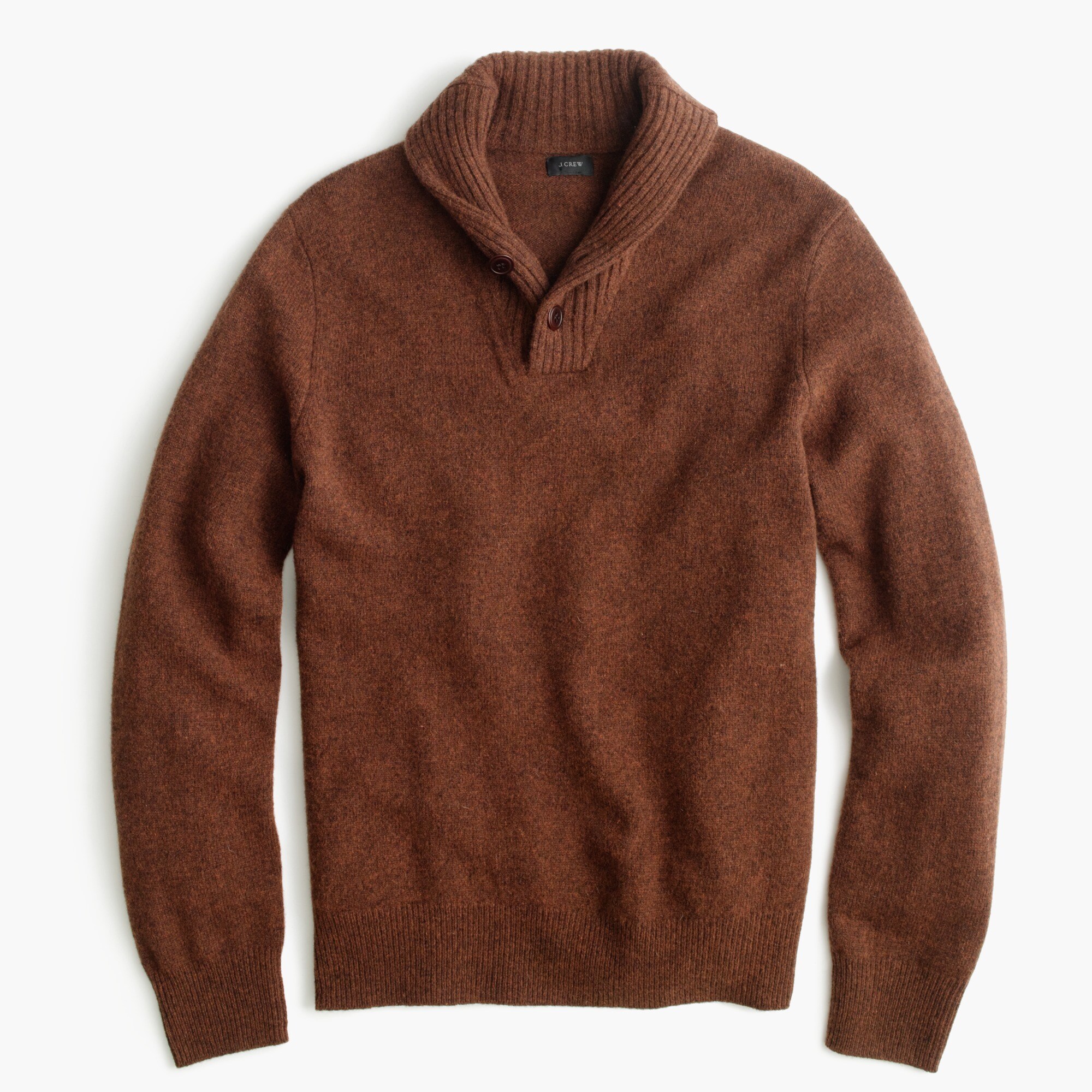 トップス roughlowVELOUR SHOULDERTEE(CHARCOALBROWN Pure Merino Quarter Zip Sweater - Chocolate Brown | Charles