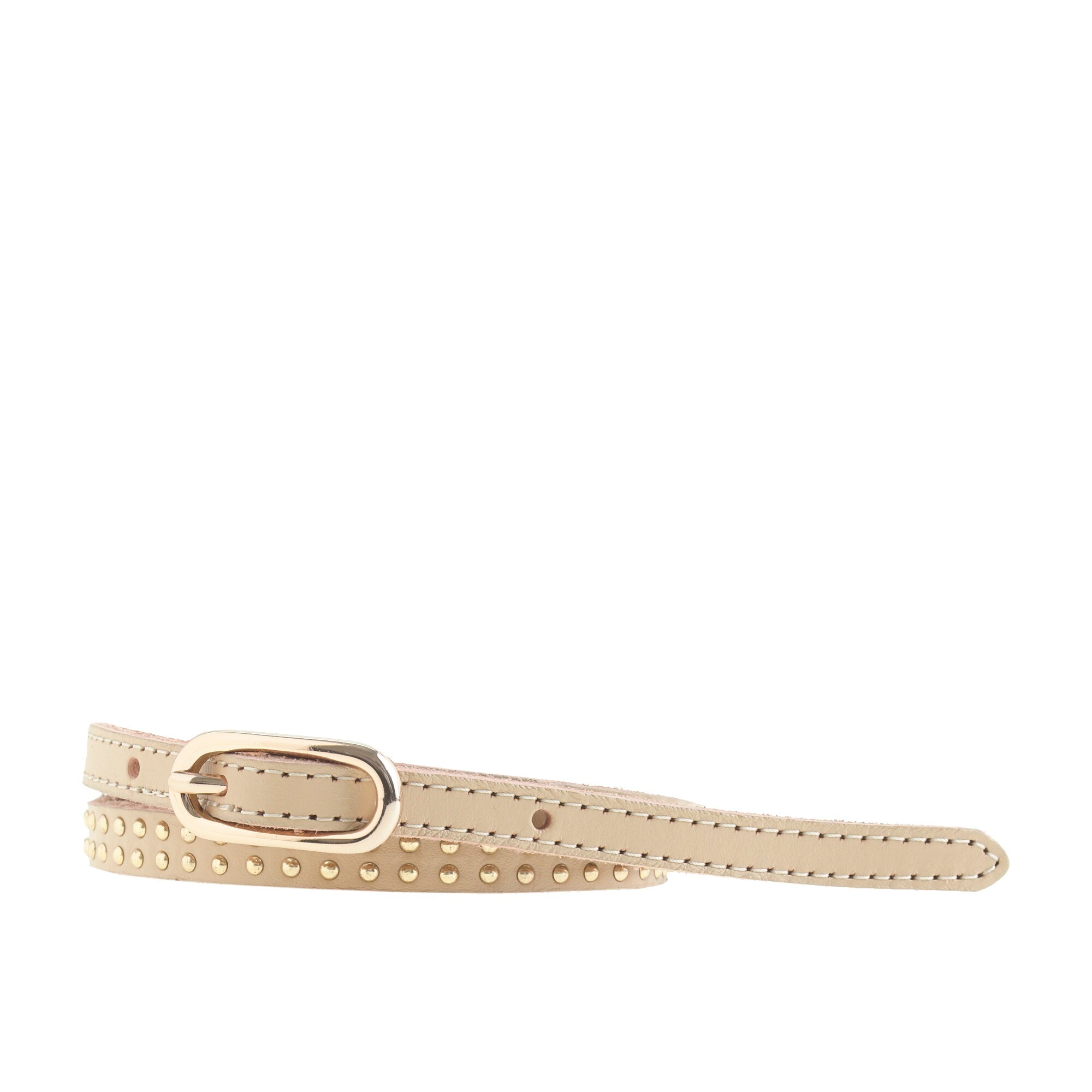 Double-studded leather belt