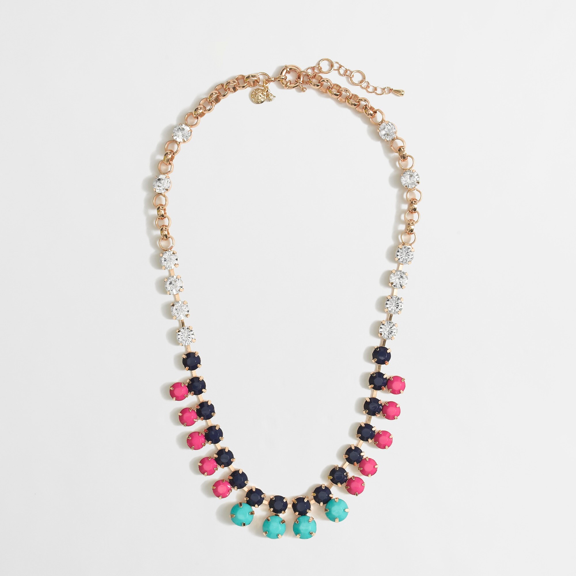 Factory crystal dot necklace