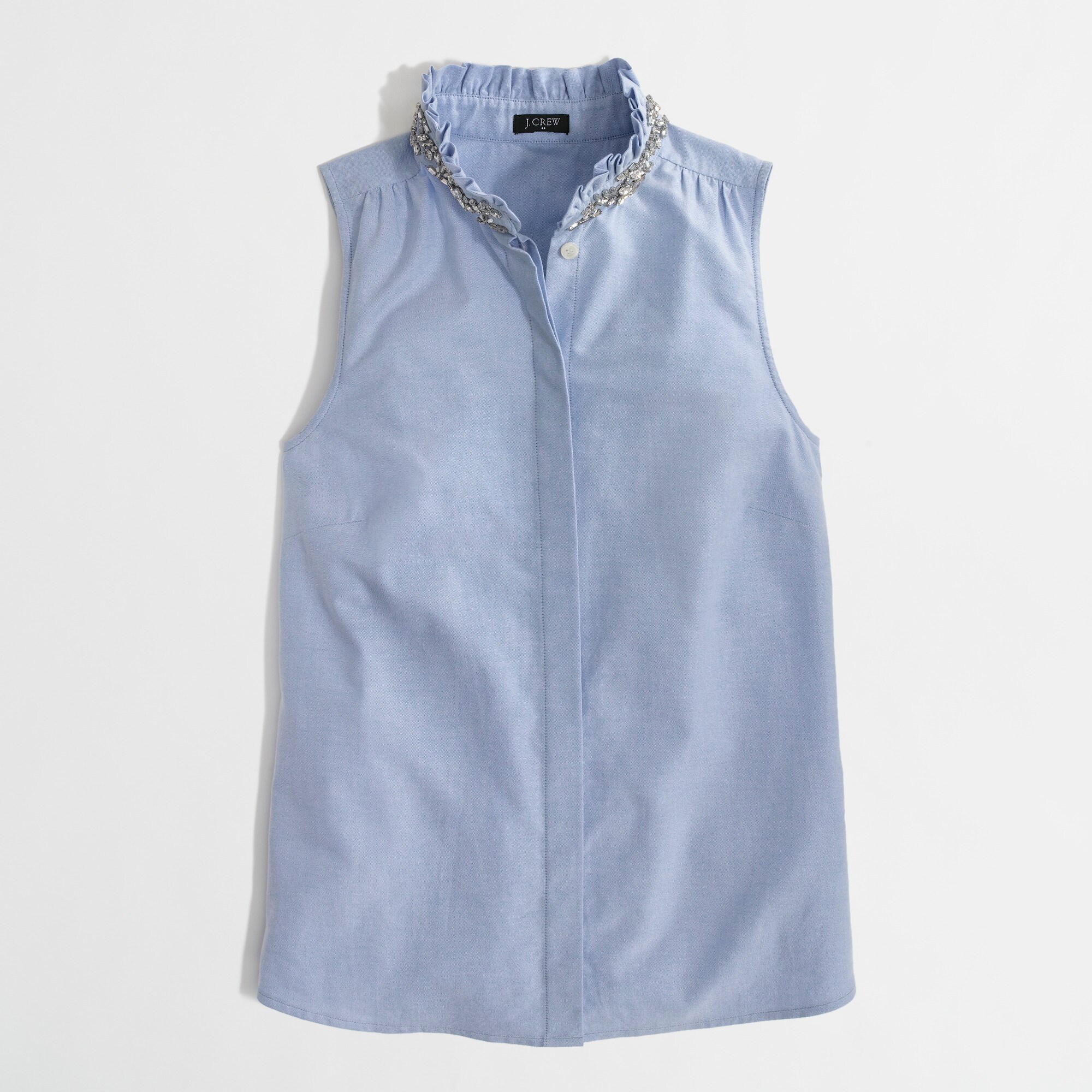 Factory jewel-collar oxford shell