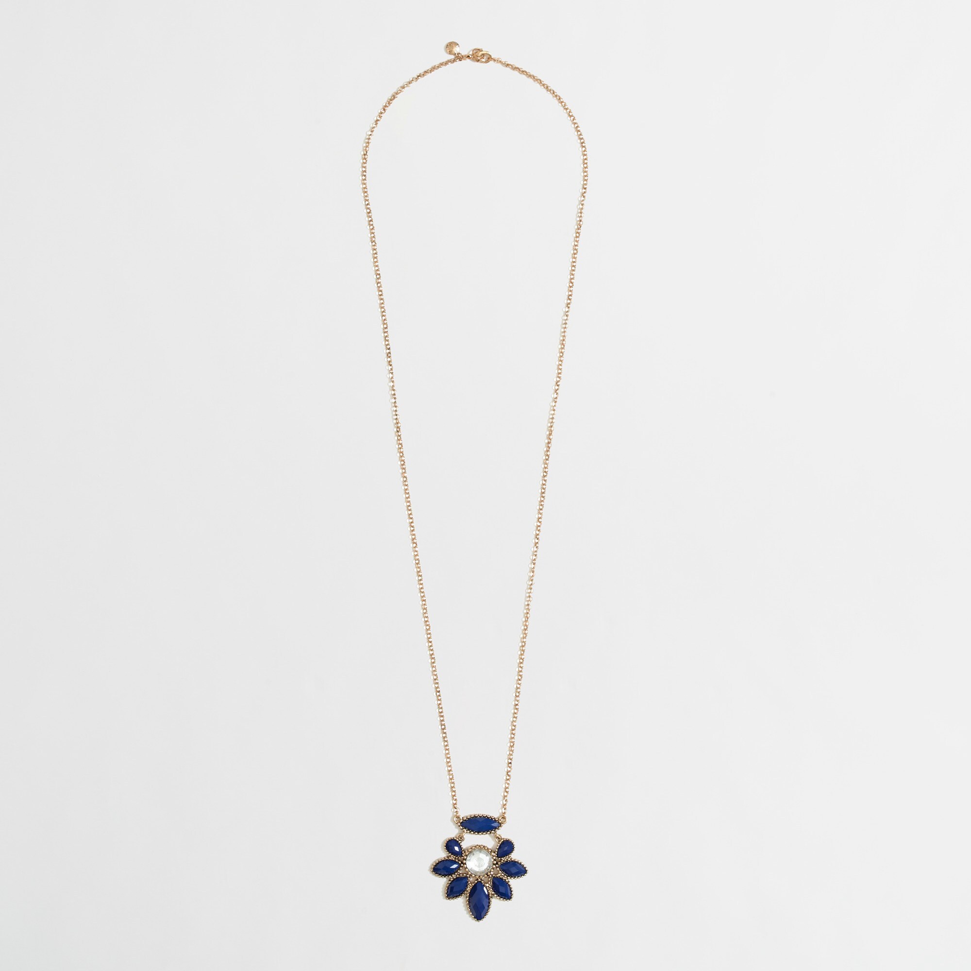 Factory flower pendant necklace