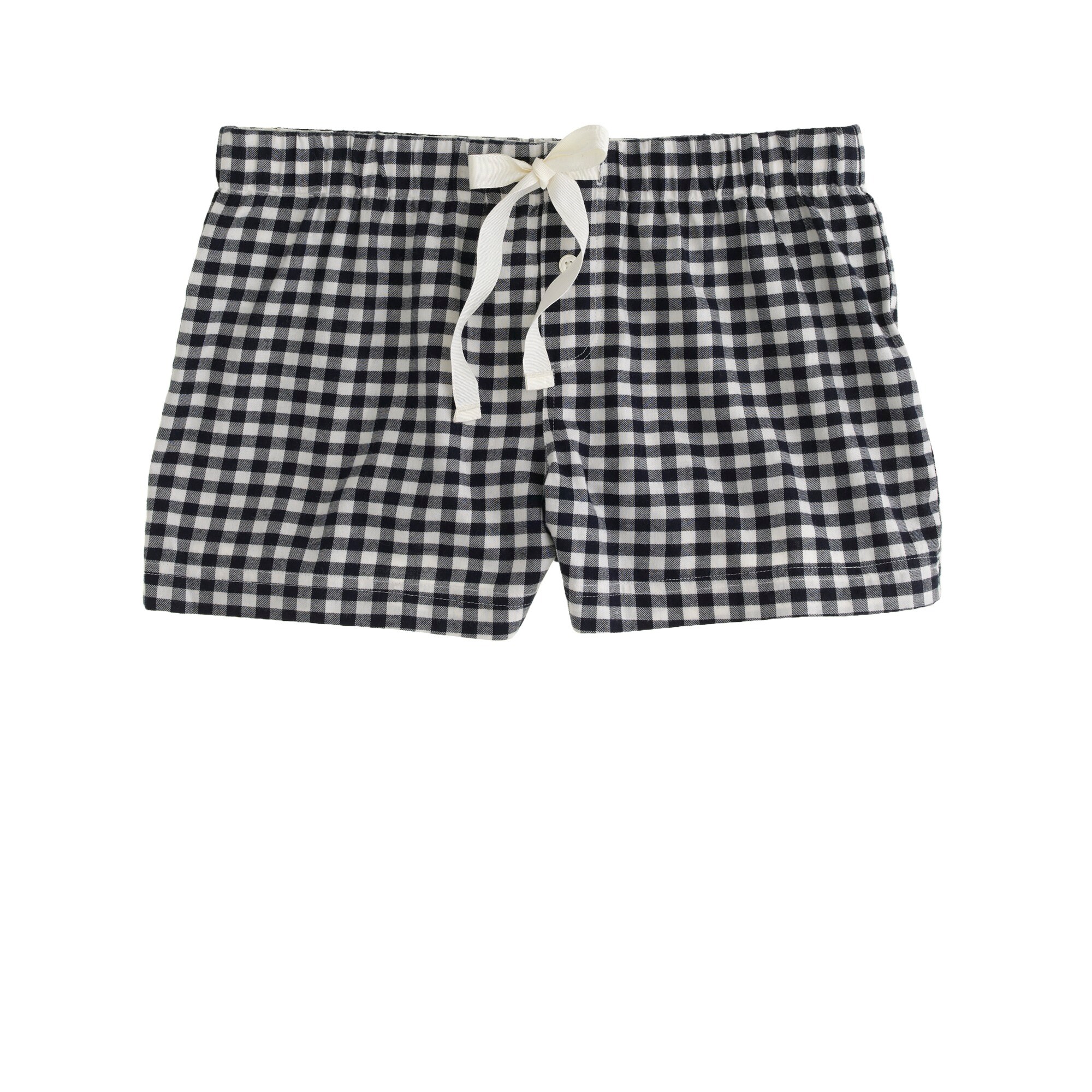Sleep short in gingham flannel J.Crew