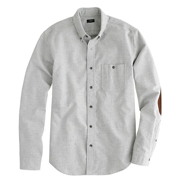 Heathered chamois elbow-patch shirt : Men Elbow Patch Shirts | J.Crew
