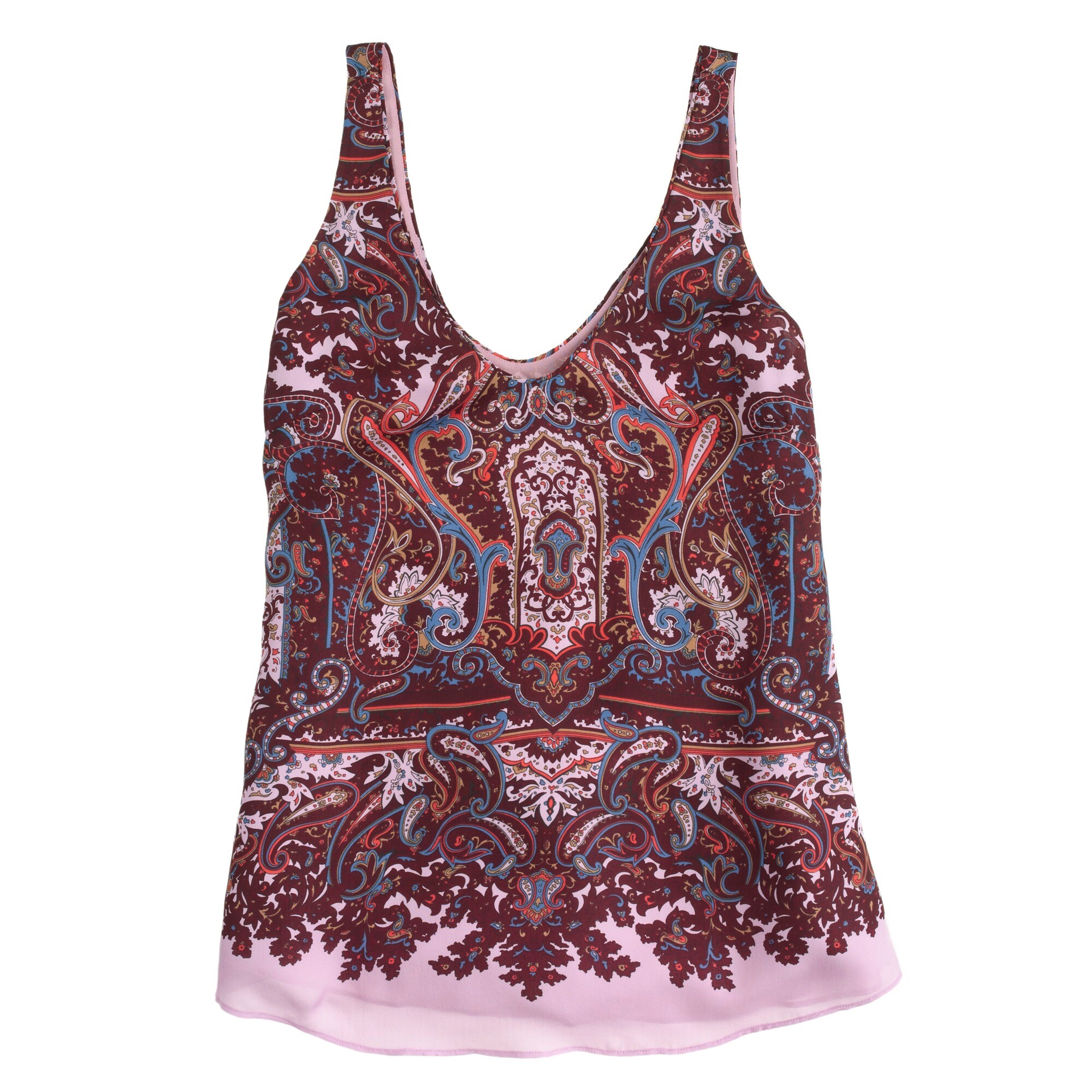 Cate cami in iced lilac paisley : | J.Crew